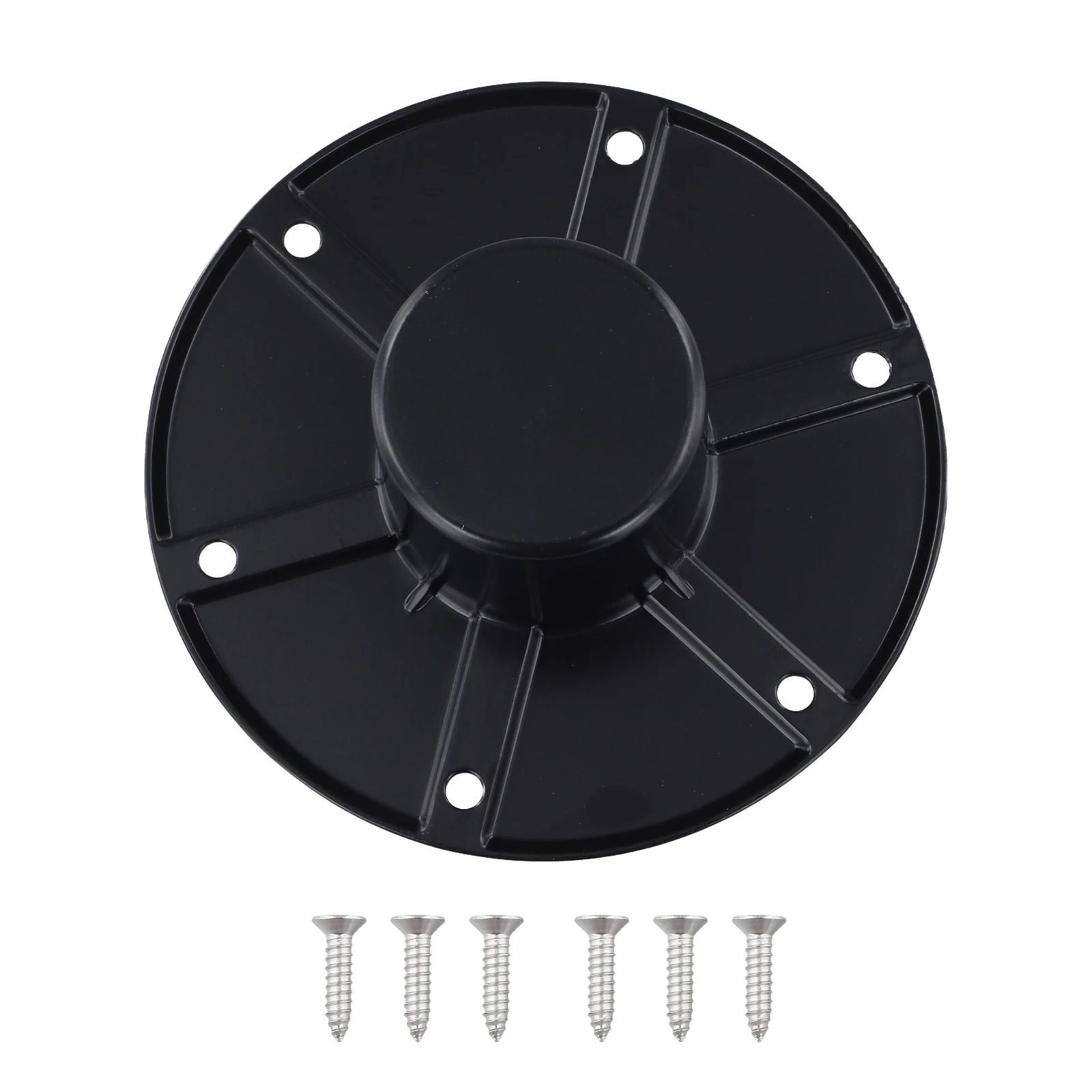Flush Mount Round Table Leg Base for RV and Boat Trailer Use Offering Reliable Stability and Compact Storage Solution