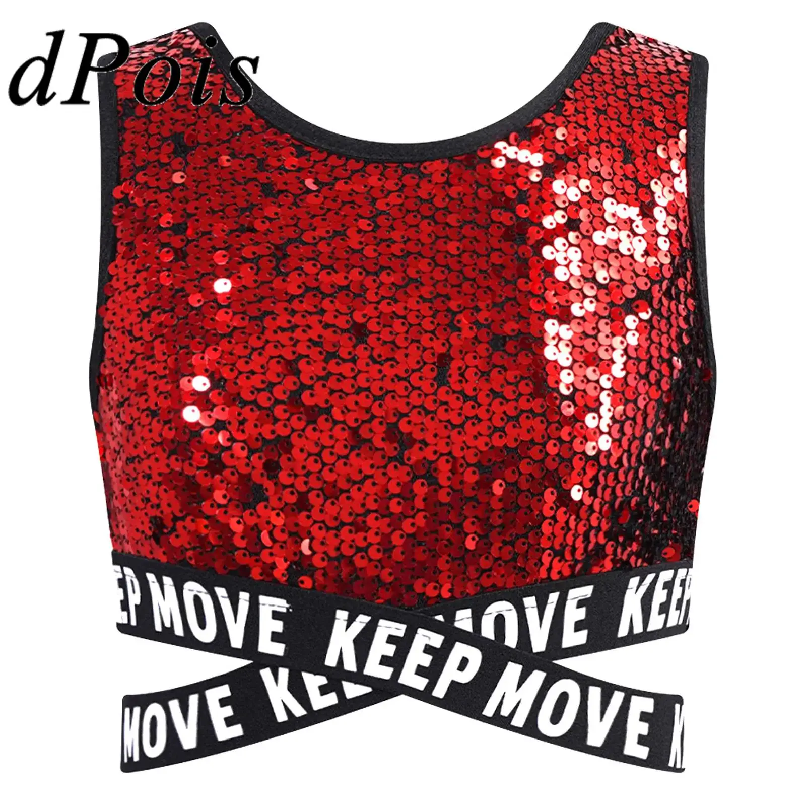 أطفال بنات ملابس رقص الجاز الترتر تانك القمم المراهقين موضة الأطفال التشجيع المحاصيل الأعلى ل الهذيان الشارع الشهير الهيب هوب الملابس