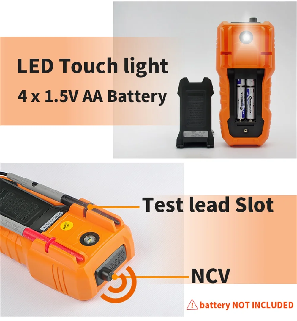 QH Digital Multimeter PM18C/18A 6000 Zählt True RMS AC/DC Spannung Widerstand Meter Kapazität Frequenz Temperatur NCV tester