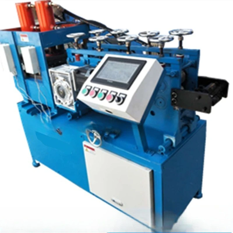 Flat punching and cutting machine with just leveling and blanking machine steel grille flat steel leveling punching and cutting