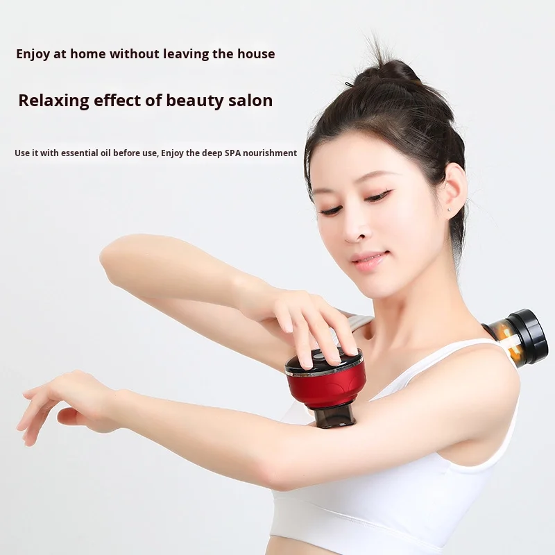 Luxury Home Electric Cupping Instrument Intelligent Vacuum Suction Hot Compress Device for Body Perfect Gift