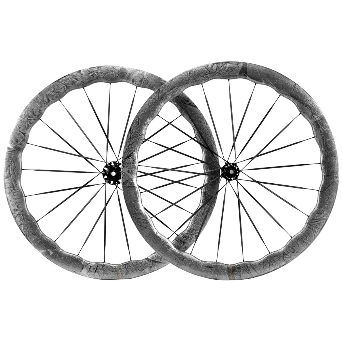 Komcas Carbon Fiber Wave Wheel Set EVO Ice Crack Road Bike