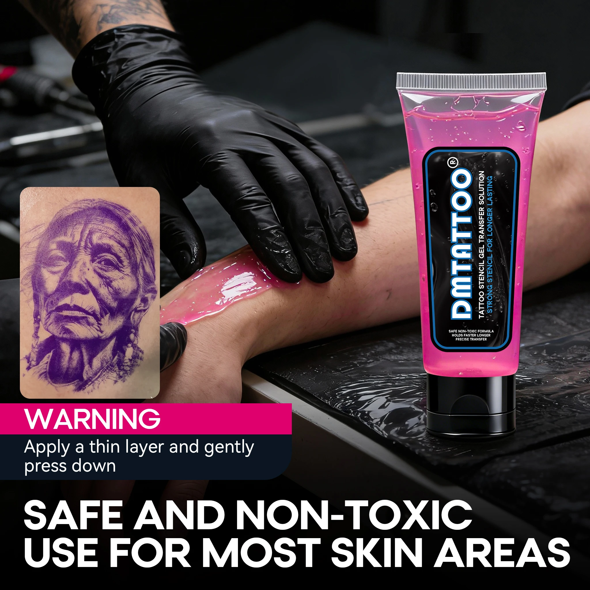 120ML DM Fruit Scent Tattoo Stencil Gel Thermal Copier Professional Tattoo Stencil Gel Gentle and Non-Irritating Tattoo Supply view 2