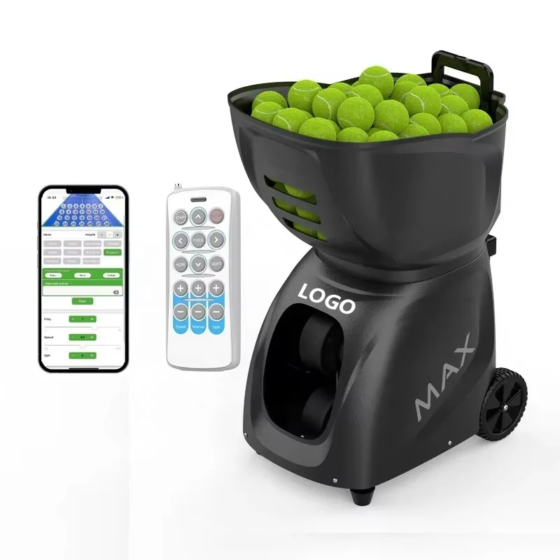 

Fast Speed 20~140km/h 5~7hours Working Time Tennis Ball Padel Machine Mobile App Control and Remote Control