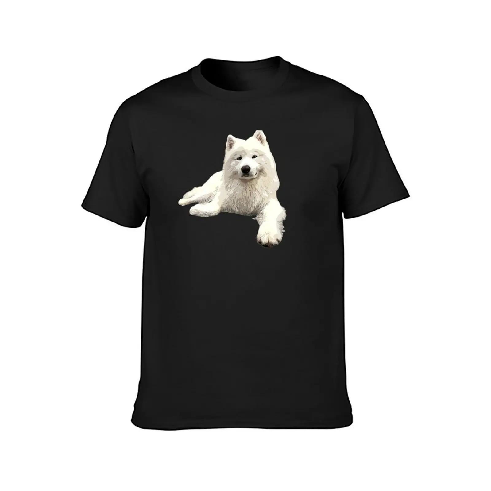 Samoyed Looking Good! T-Shirt vintage anime Men's t-shirts