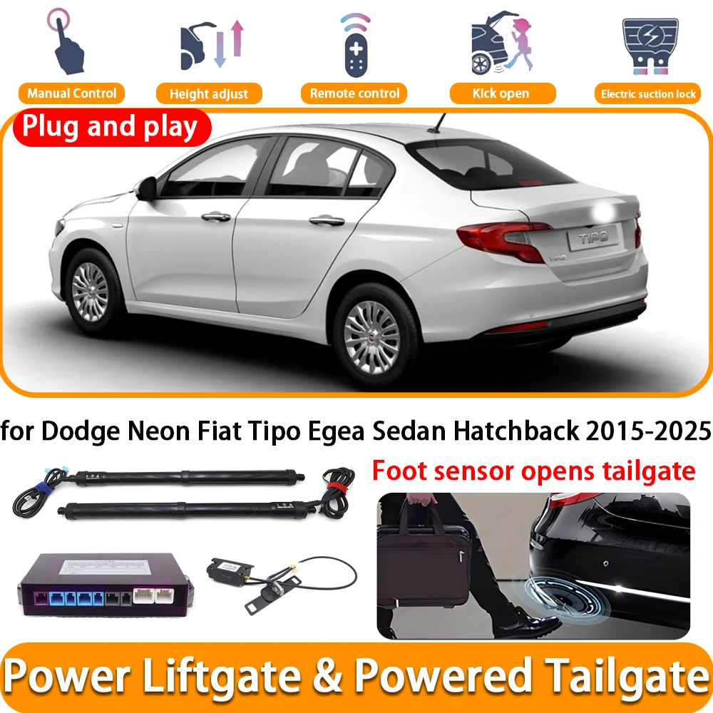 for Dodge Neon Fiat Tipo Egea Sedan Hatchback 2015-2025 Electric Automatic Powered Tailgate Power Liftgate System Trunk Lift Kit