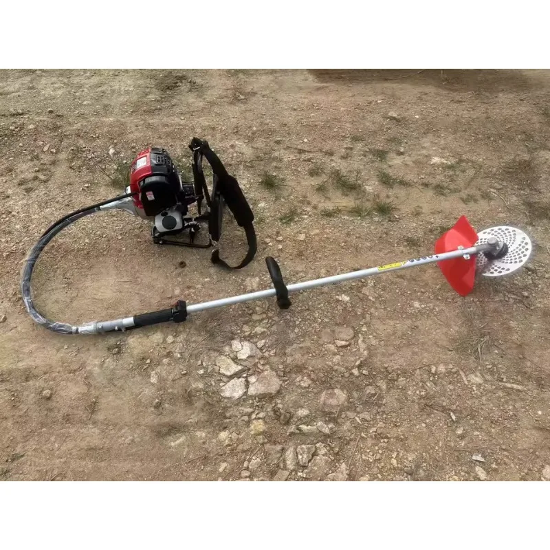 Four-stroke lawn mower  backpack  small household multi-function agricultural lawn mower weeding artifact