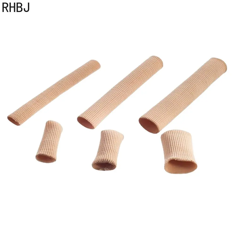 RHBJ Fabric Toe Separator Finger Protector Applicator Corn Callus Remover Bunion Corrector Pedicure Pain Relief Tube Foot Care