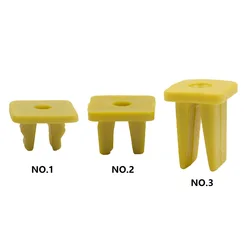 30Pcs Car Fixed Screw Square Round head Nut Screw Fixed Grommet Clip Yellow Plastic Fastener