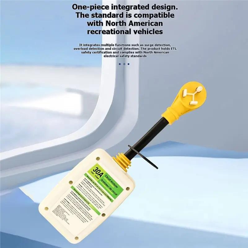Stable-For RV Surge Protector US Plug- 30A NEMA TT-30P IP65 Waterproof Dustproof Design For RV Travel Trailer Use