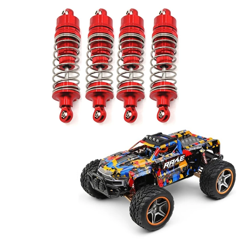 1 Set Öl-Stoßdämpfer-Dämpfer aus Metall für Wltoys 104016 104018   1/10 RC Autoteile,1