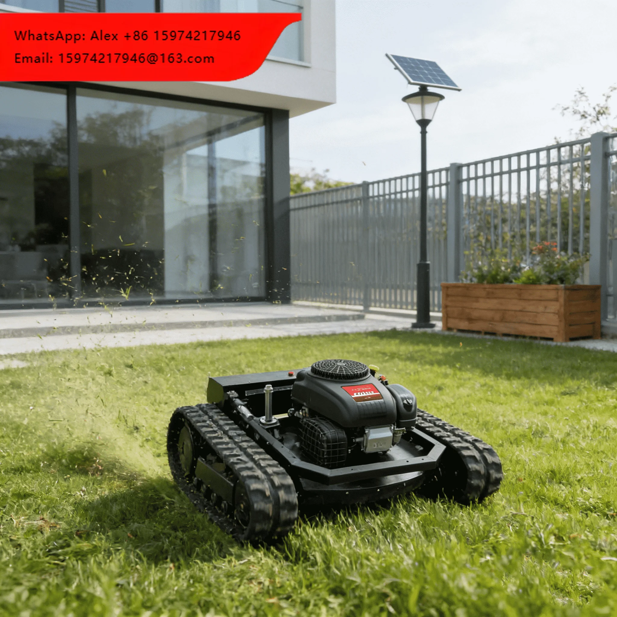 Remote Control High Efficiency New Remote Remote Start Remote Control Lawn Mower Crawler With Ce Certificate