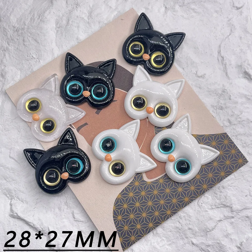 3 stks High-end kat abnormale leerling set cartoon hars sieraden accessoires DIY mobiele telefoon geval crème lijm handgemaakte haarspeld fla