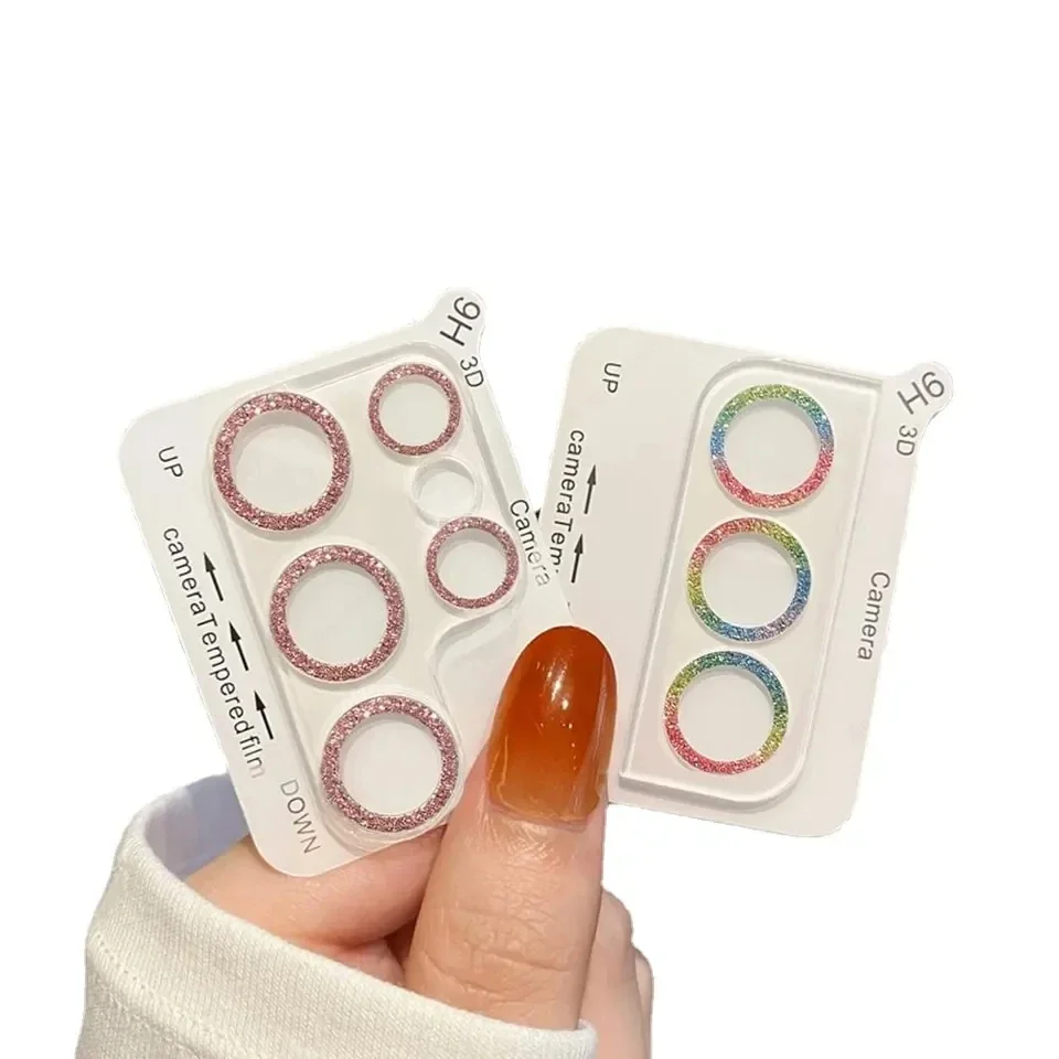 Bling Glitter Diamond Camera Lens Protector for Samsung Galaxy S22 S24 Ultra S23 Plus S23Ultra S23Plus Tempered Glass Full Cover