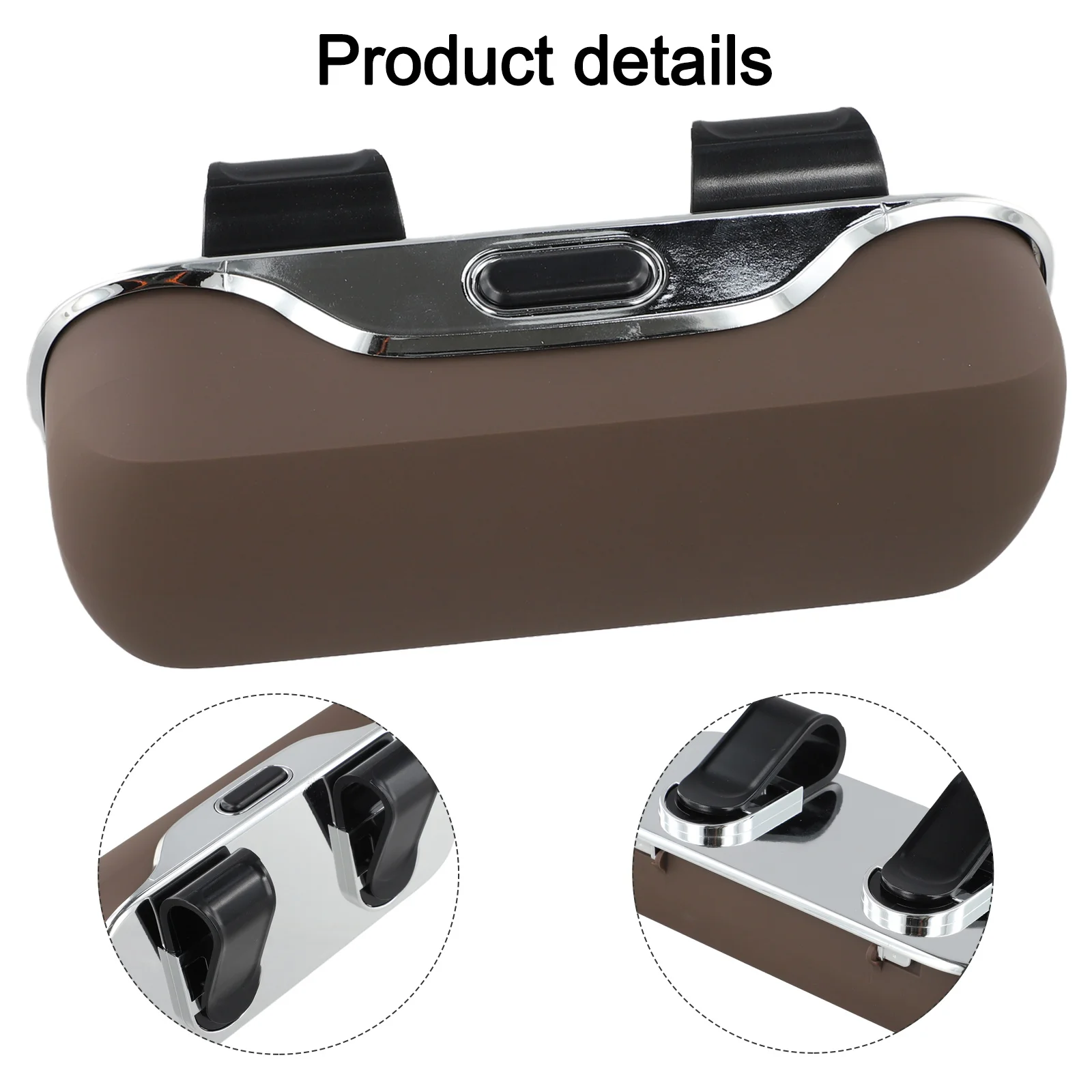 Automotive Visor Storage Solution Car Sunglasses Holder ABS Plastic Material Compact Design Efficient Organization