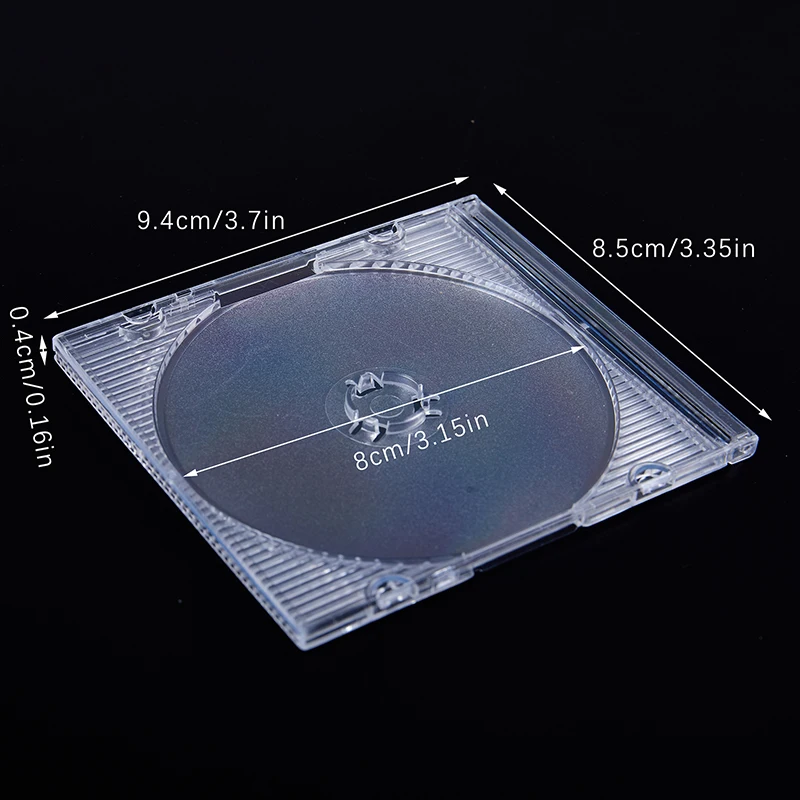 5/10PCS Household Transparent Standard Single Disc Storage Boxes DVD Case CD Case Empty Clear Plastic CD Case Disc CD Box