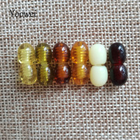 100PCS Thread Clasps Natural Amber Beads Connector Clasp Wholesale Necklace Bracelet Diy for Jewelry Making