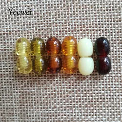 100PCS Thread Clasps Natural Amber Beads Connector Clasp Wholesale Necklace Bracelet Diy for Jewelry Making