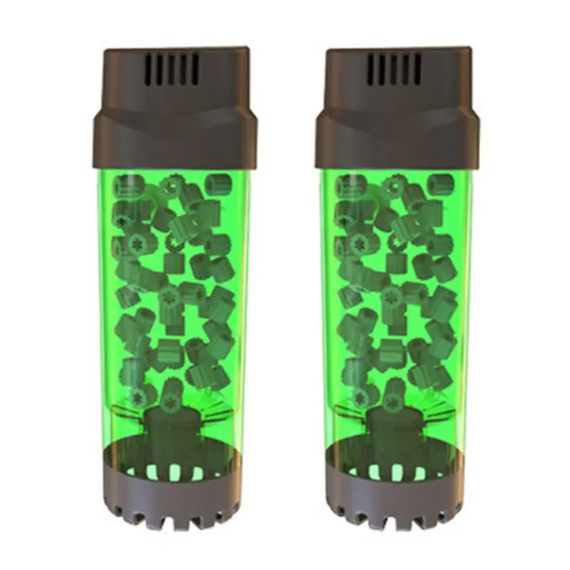 

LICE-2X Aquarium Fish Tank Fluidized Moving Bed Filter Bubble Bio Media Filter With Air Stone And Sponge Filter LH-300