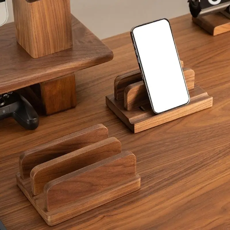 Handcrafted Wooden Notebook Stand With Elegant Finishes And Secure Grips Base For Viewing