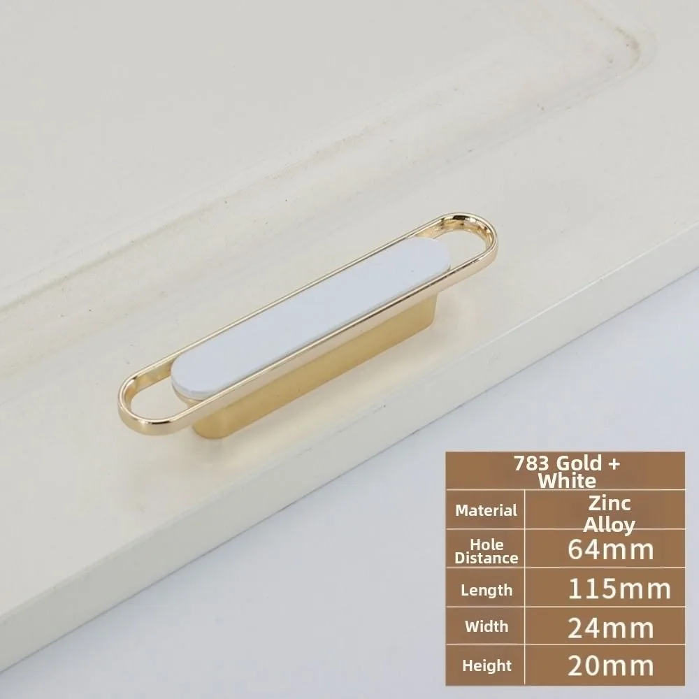 Fashion Zinc Alloy Wardrobe Door Handle Nordic Style Modern Minimalist Drawer Cabinet Handle Matte Gold Cabinet Door Knob