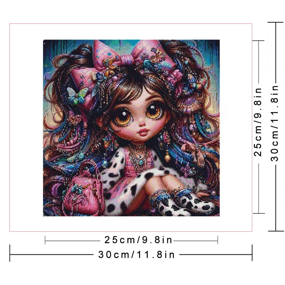 Huacan Diamond Painting Art Craft Women Portrait Butterfly Animal Full Round Square Diamond Mosaic Home Room Art Craft