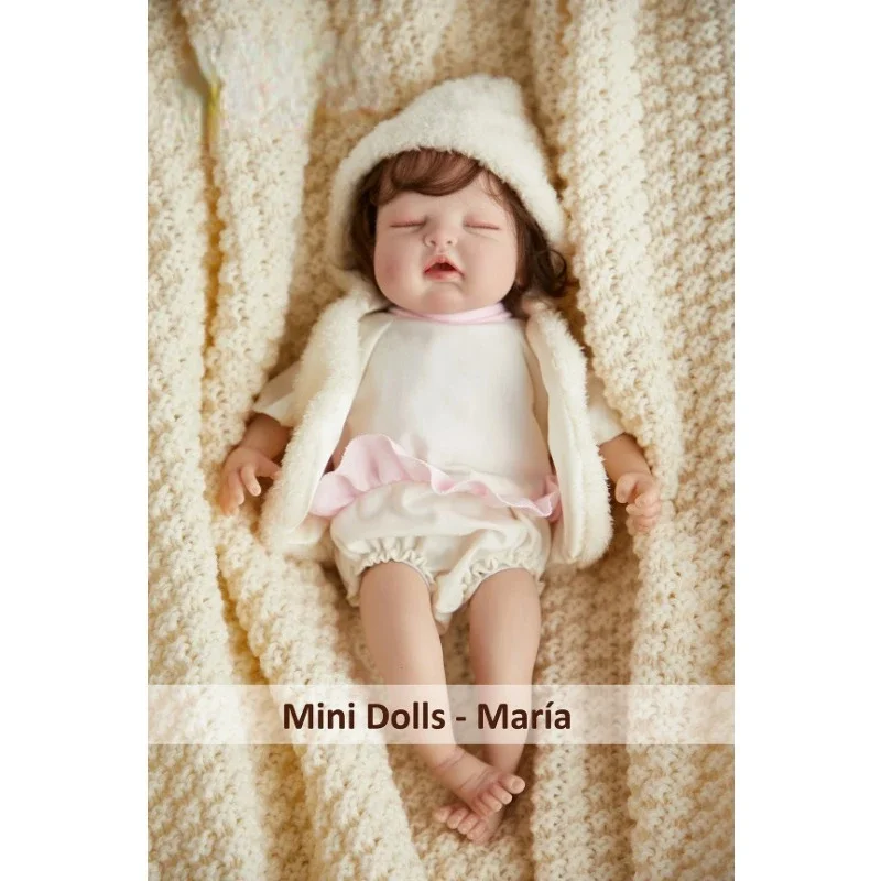 10inches Reborn Baby Doll Popular María Cute Girl Doll With Rooted Blonde Hair Soft Cuddle Body High Quality Handmade Doll