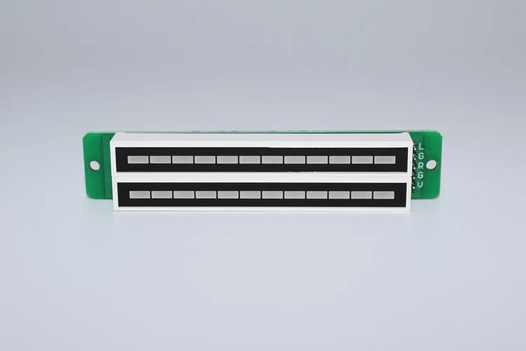 Dual 12-bit Dual-channel LED Music Spectrum Level Indicator (7 Green, 2 Orange, 3 Red)