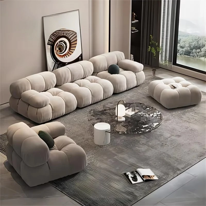 

AntNovelty Bellini Designer Modern L Shape Sofa Green 3 Seater Sectional Modular Velvet Sofa in Stock Couch