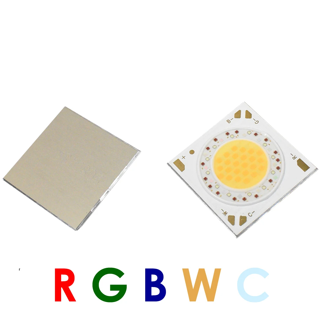 5IN1 LED Chip Multicolor RGBWC High Power COB 30W 50W 60W 80W 150W for Emitter Photoflood Lamp DIY Lighting Components Diode