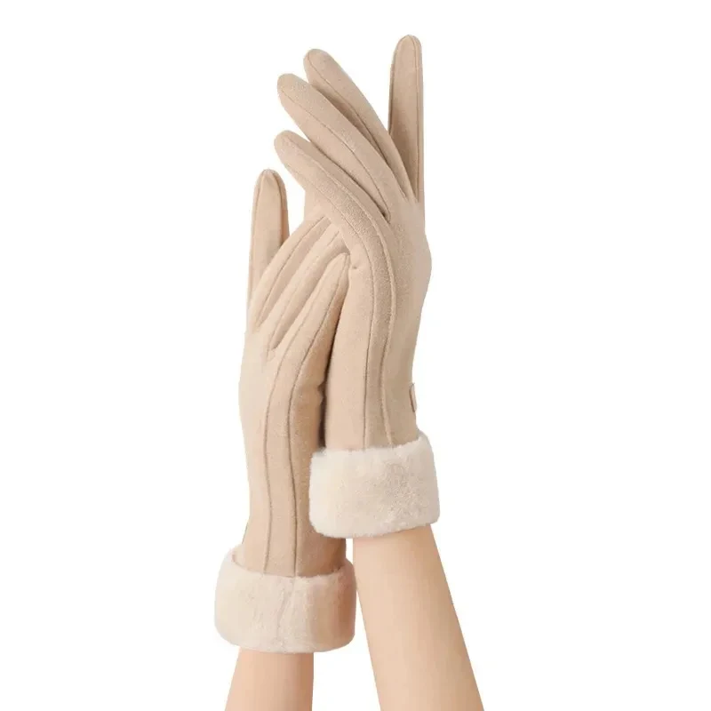 Women's Warm Windproof Winter Gloves – Touchscreen Compatible & Cold Resistant, Ideal for Cold Weather