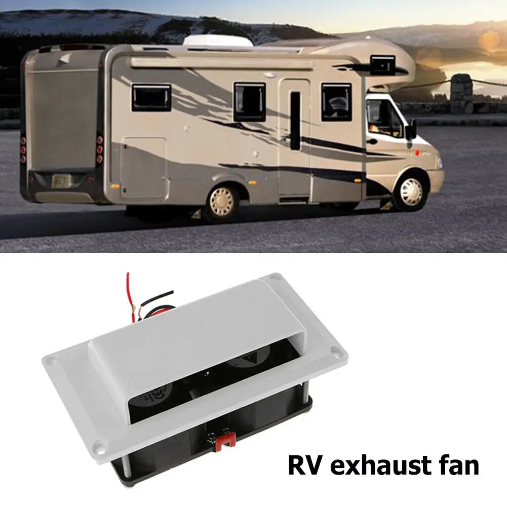 Caravan Side Air Vent Ventilation Exhaust Fans 12V Outlet Kit For Camper Trailer Motorhome Boat Marine Yacht Rv Car Accessories