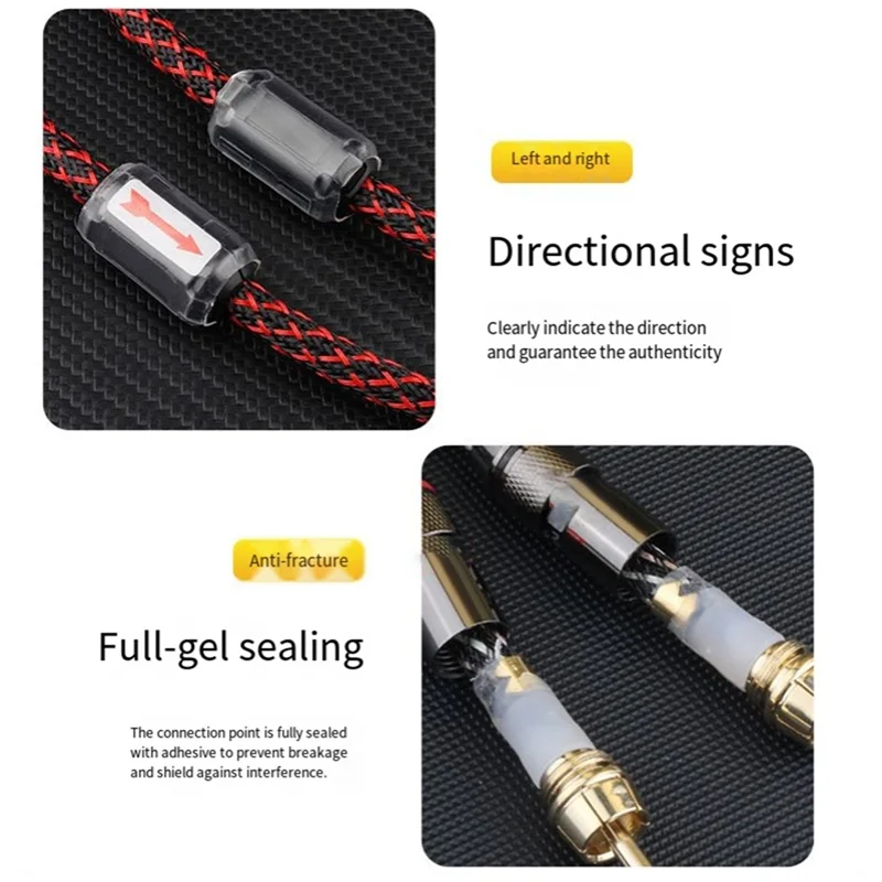 4N OFC HIFI Stereo RCA Audio Kabel 1 Paar 2 RCA Zu 2 RCA Interconnect Kabel Stecker Auf Stecker für Verstärker DAC TV Auto Audio