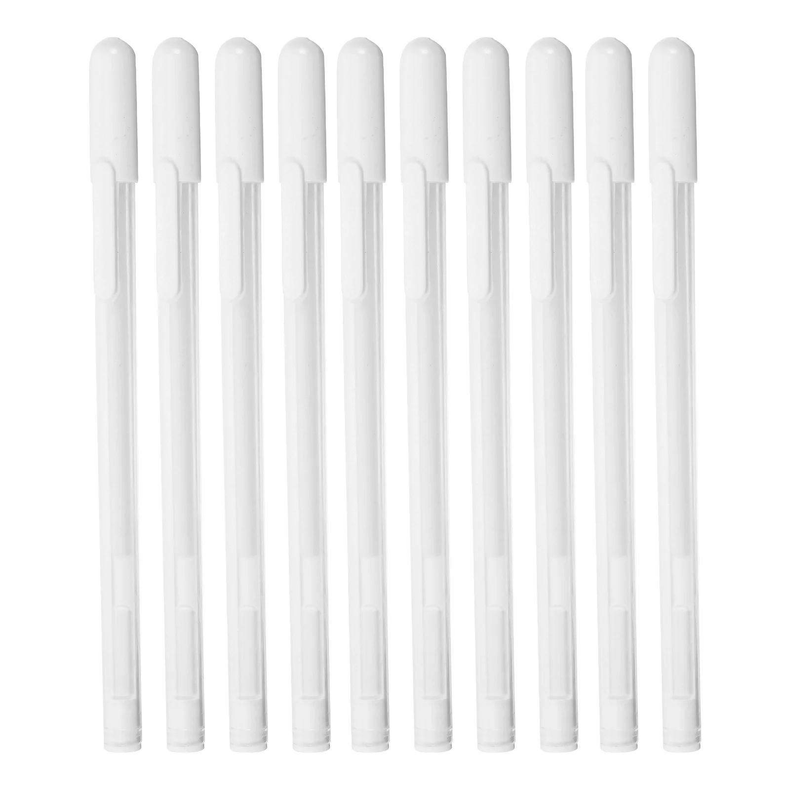 

10 Pcs White Highlighter Markers Gel Dry Erase Permanent Painting Signing Pens Supplies for Black Paper Design