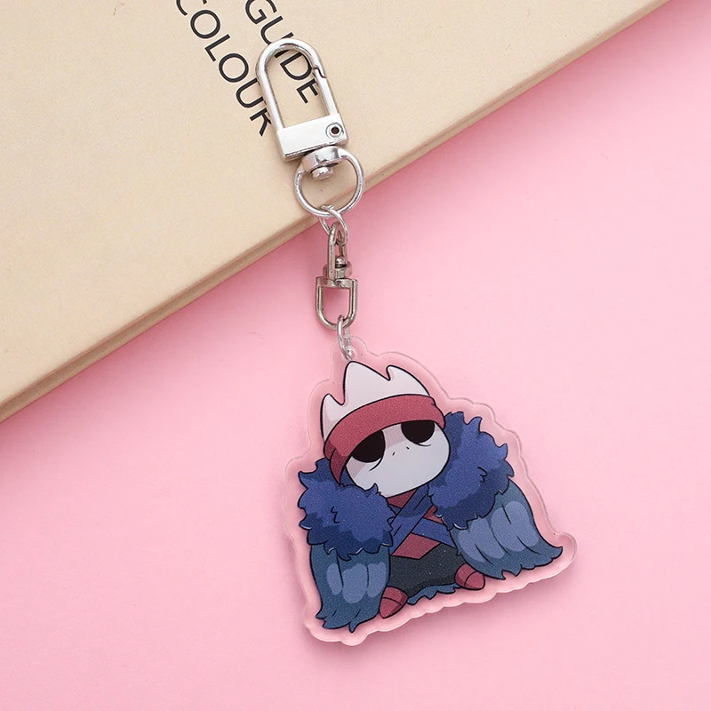 Hollow Knight Keychain Cartoon Character Ornament Key Bag Pendant Clothing Accessories 355