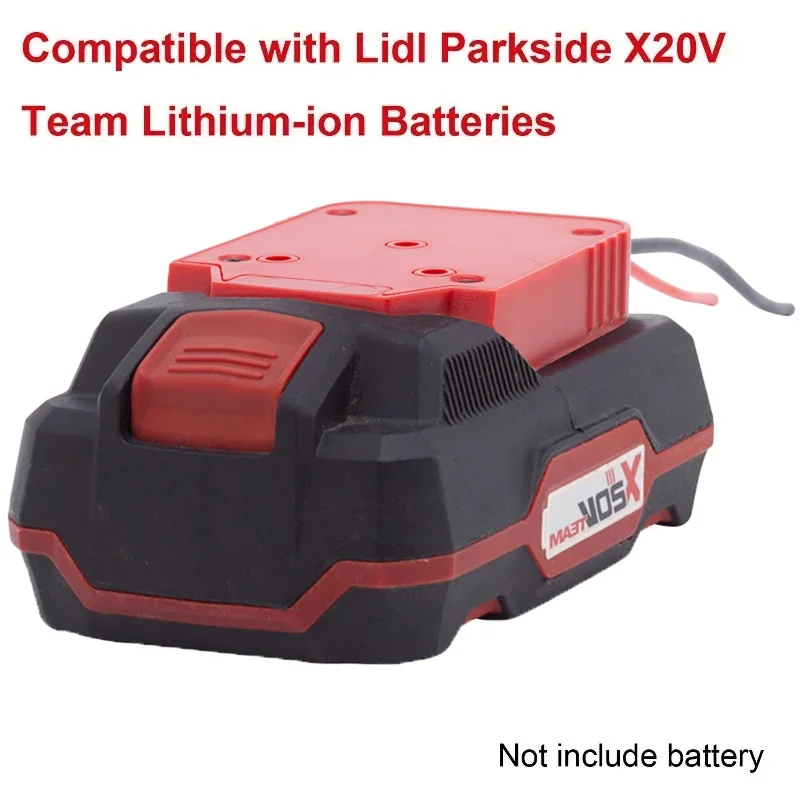 Adattatore fai-da-te per Lidl Parkside X20V Adattatore batteria agli ioni di litio Connettore performante 14AWG Adattatore fai-da-te per macchine