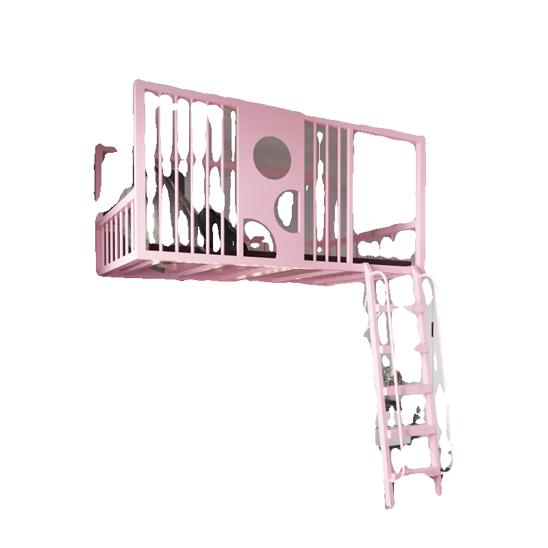 

Loft duplex second floor bed elevated loft bed empty small apartment dislocation children high and low single upper