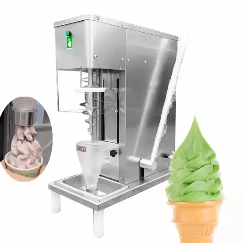 Commercial Dual Head Milkshake Real Fruit Soft Ice Cream Mixer Beat Yogurt Flavorama Ice Cream Fresh Fruit Blender Machine