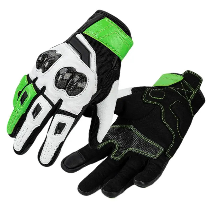 

Padded Palm Motorcycle Gloves Padded Cycling Bike Riding Gloves Anti-Slip Touchscreen Full Finger Bicycle Gloves For Road