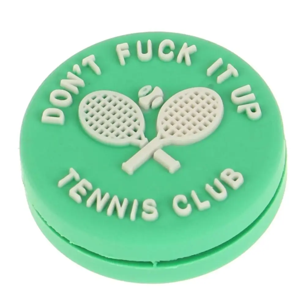 New Fun Slogan Tennis Racket Silicone Shock Absorber Tennis Damper Funny Vibration Dampener Unique Gift