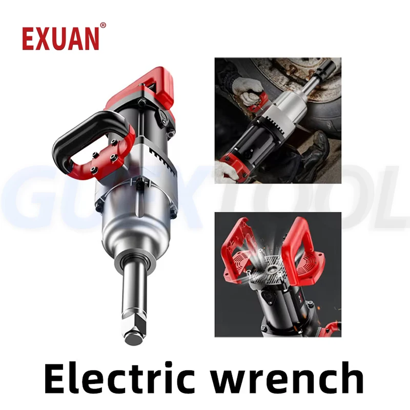 220V Electric Wrench Road Bridge Construction Screwdriver Railway Engineering Vehicle Auto Repair Pipeline Impact Wrench 1800W