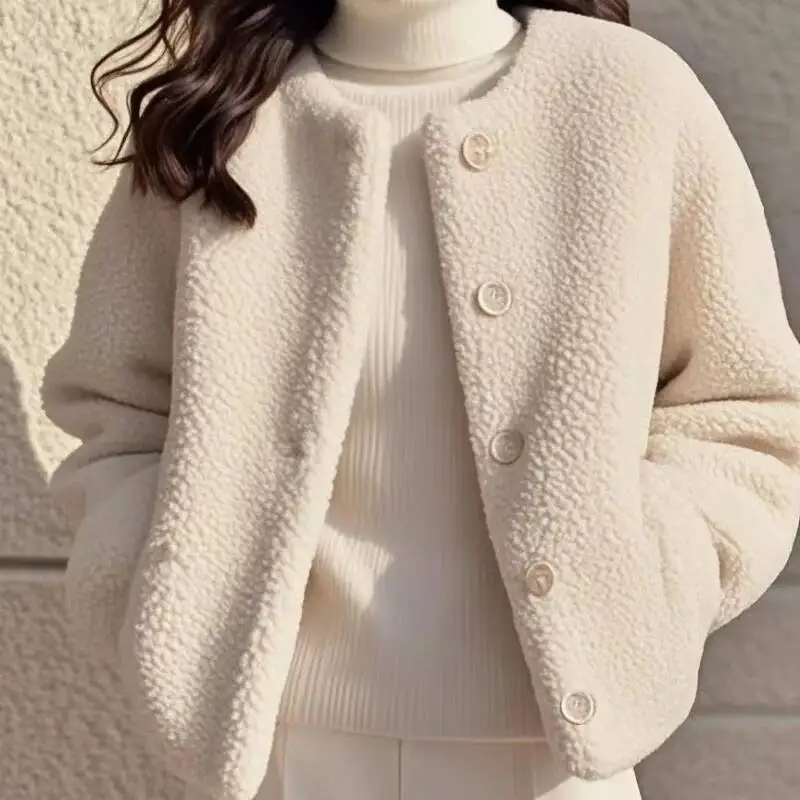 Koreaanse stijl patchwork veelzijdige losse jas effen kleur vest top