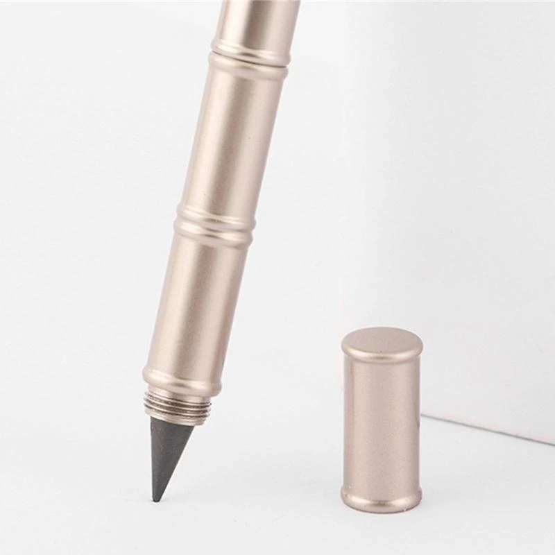 U75B Everlasting Pencil Metal Inkless Pen with Replacement Pen Nibs for Student