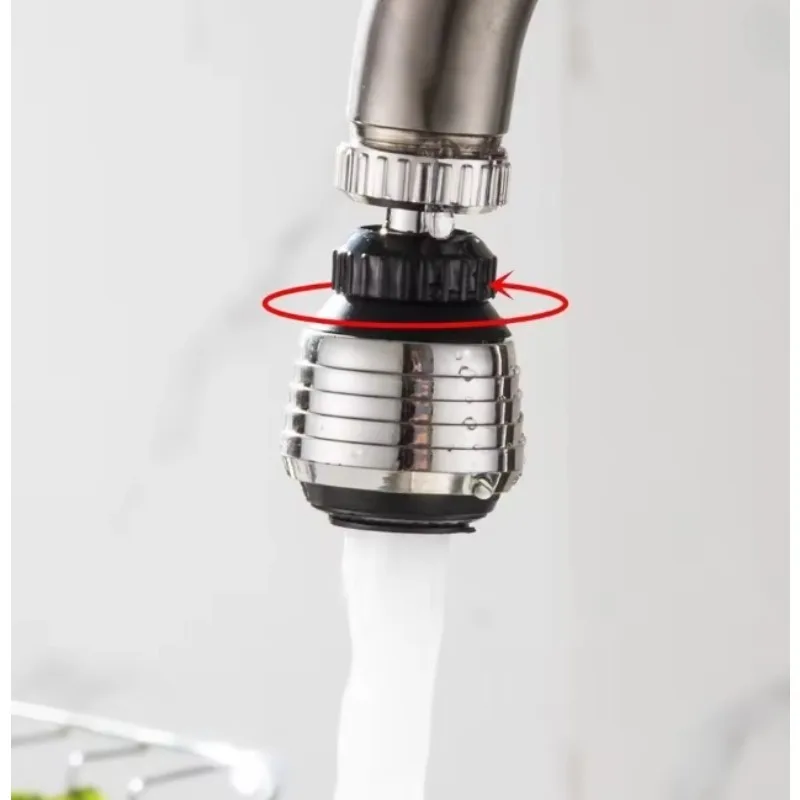 1PC 360° Rotating Kitchen Faucet Aerator - Water Saving Nozzle Filter with Universal Adapter & Splash Guard