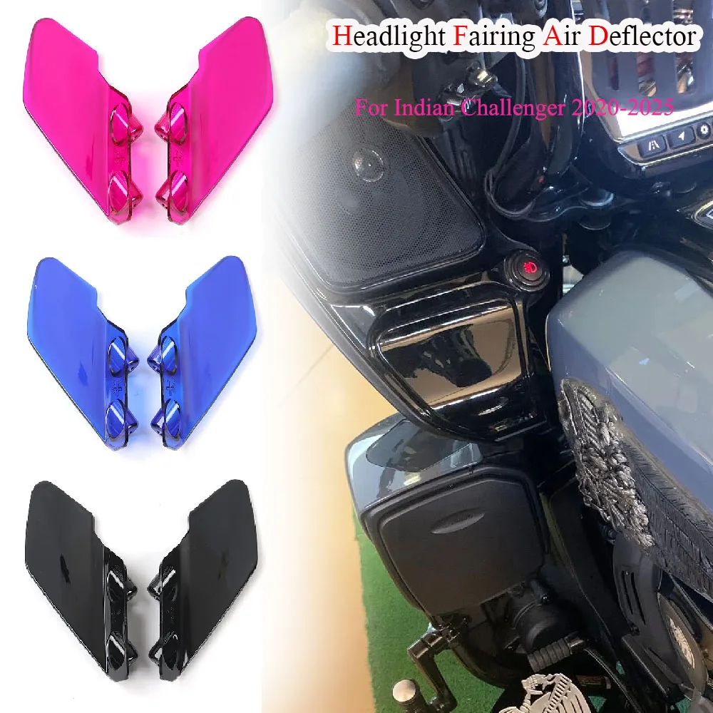 

For Indian Challenger 2020-2025 PC Windshield Cover Colorful Durable Accessories Motorcycle Headlight Fairing Air Deflector New