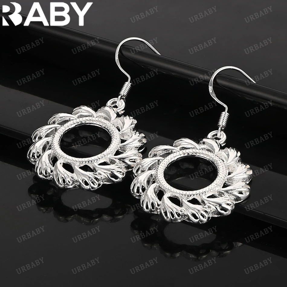 

URBABY 925 Sterling Silver Earrings Sunflower Drop Earrings For Women Jewelry Fashion Party and Daily Wear