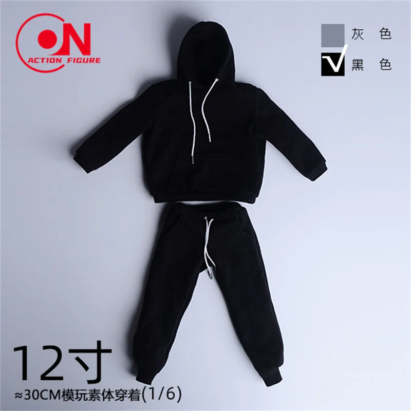 3ATOY 12FS006 1/6 Scale Leisure Street Style Male Soldier Sports Hoodie And Sports Pants Men's Suit for 12