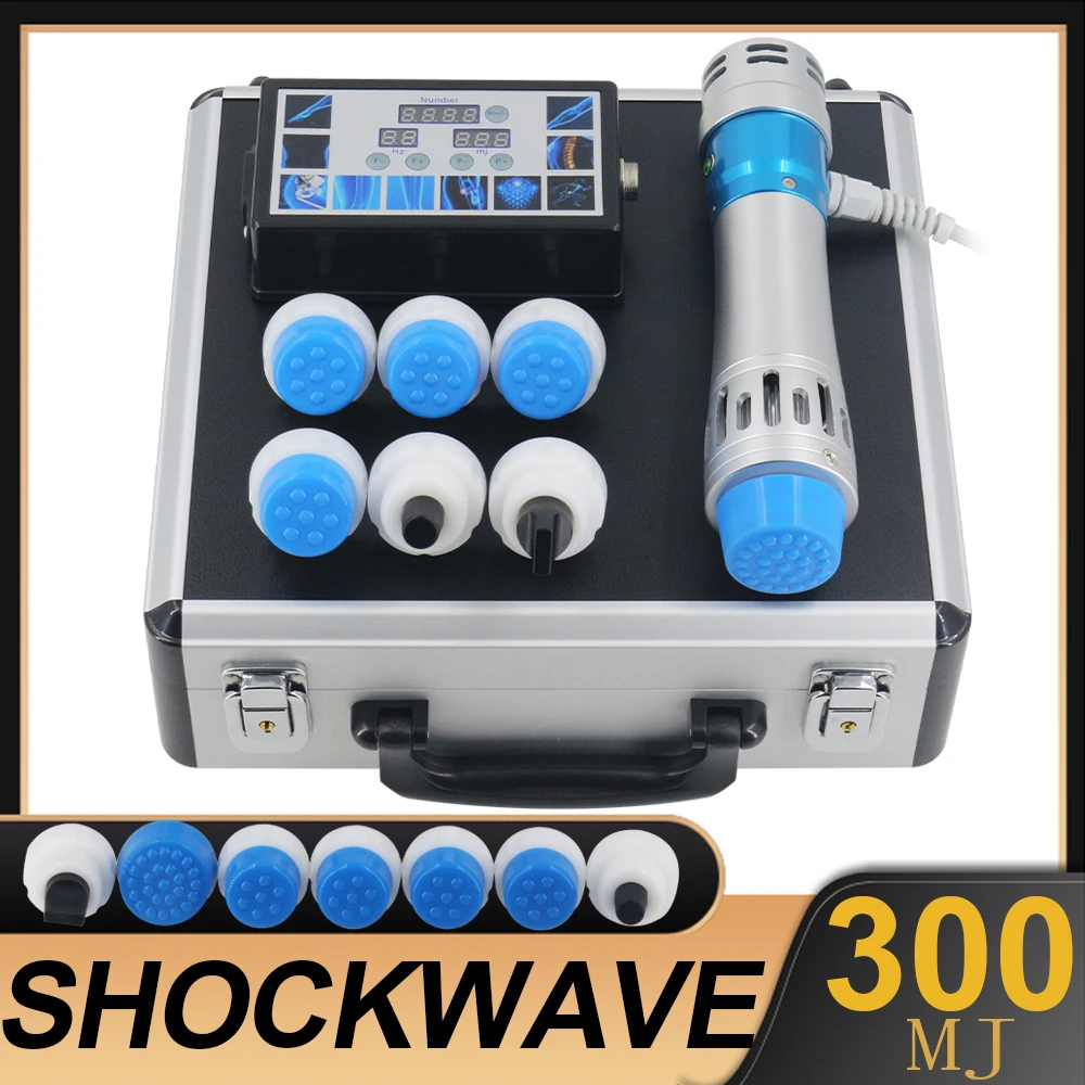 300MJ Shockwave Therapy Machine Body Massager Therapy For Relieve Massage Body Pain Relief ED Treatment Shock Wave Equipment