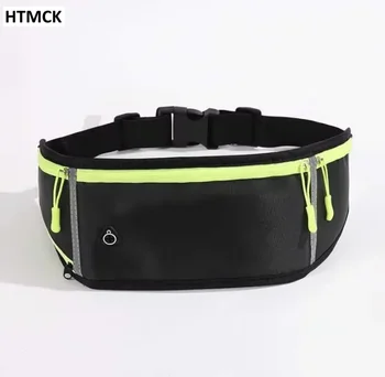 HTMCK Multifunctional Waterproof Waist Bag Portable Fanny Pack Outdoor Running Fitness Phone Belt Bag