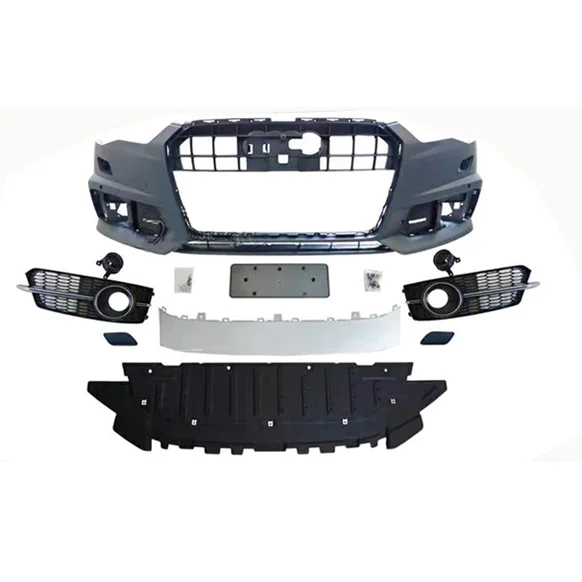 Automobile Parts For  A6L 2016-2018 Upgrade To S6 Front Bumper Assy Auto Modification Parts